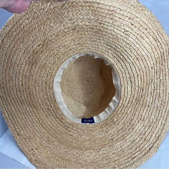 Hat Attack Coverup Sun Hat w/ fringe and beading- gray meat condition! main image 10